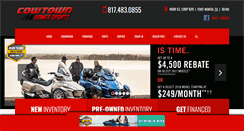 Desktop Screenshot of cowtownpowersports.com